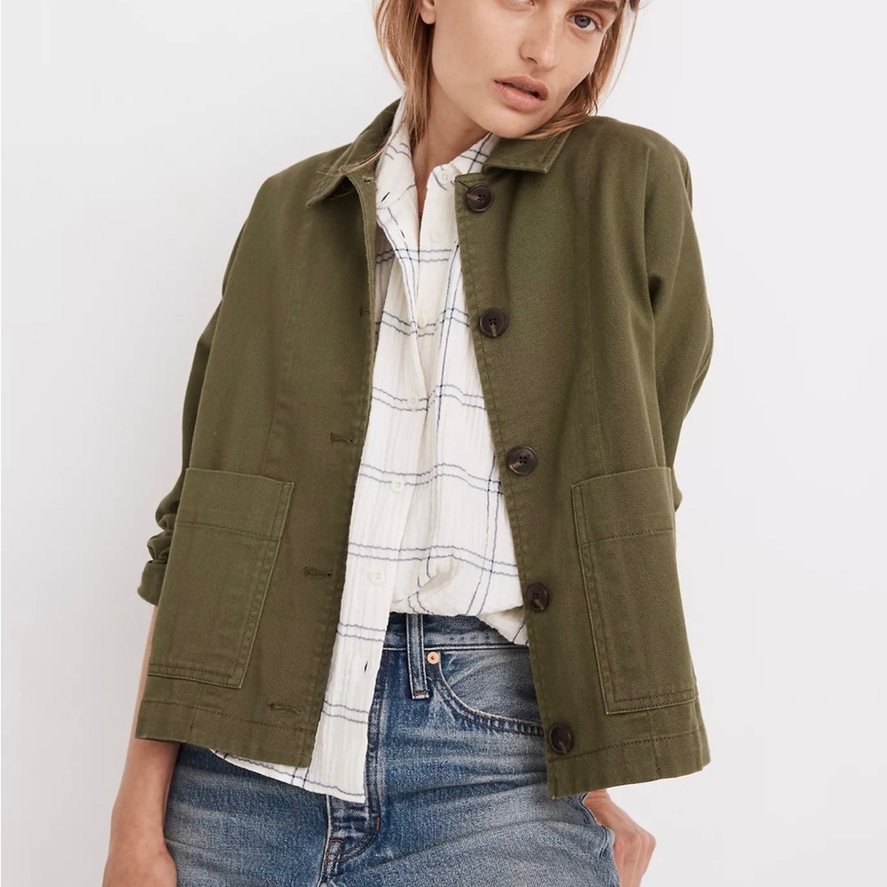 Madewell Drapey Pomeray Chore Jacket
